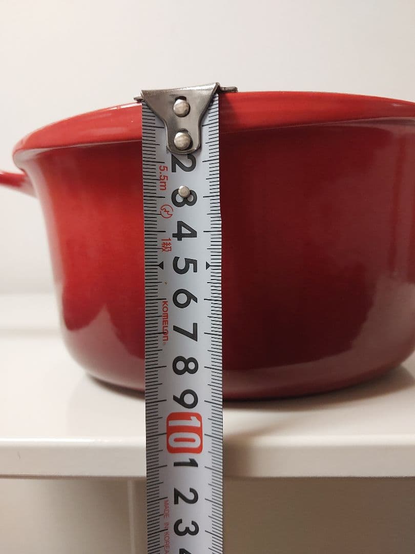 美品　ル・クルーゼLE CREUSET レッド 片手鍋　20センチ赤