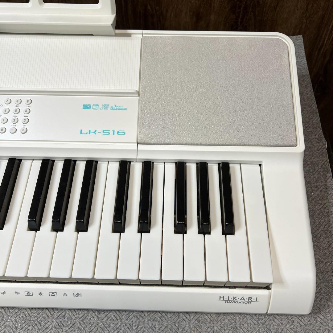 E095★　CASIO カシオ　LK-516 光ナビゲーション キーボード
