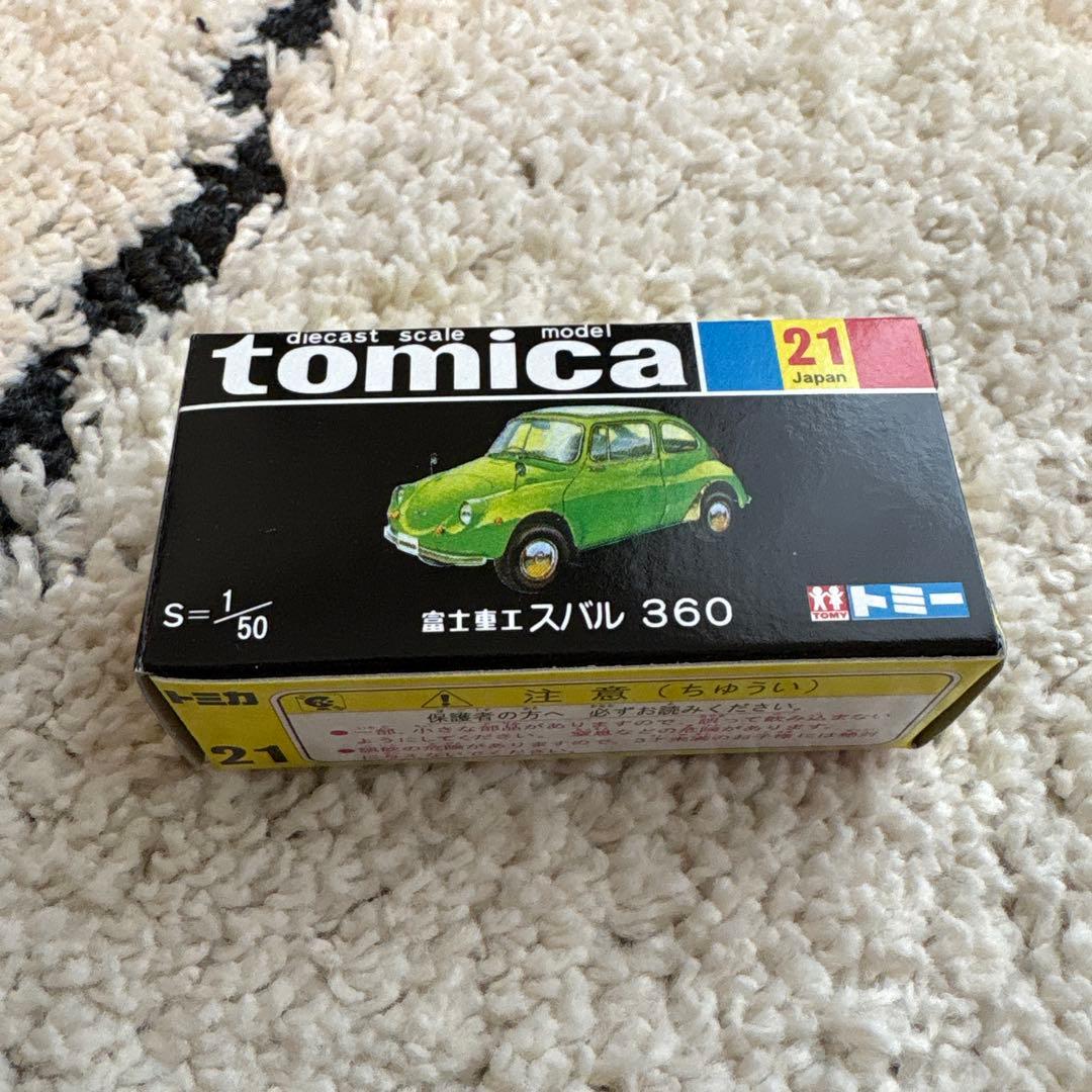 【美品・袋入り】トミカ 復刻版 黒箱 No.21 スバル 360 富士重工
