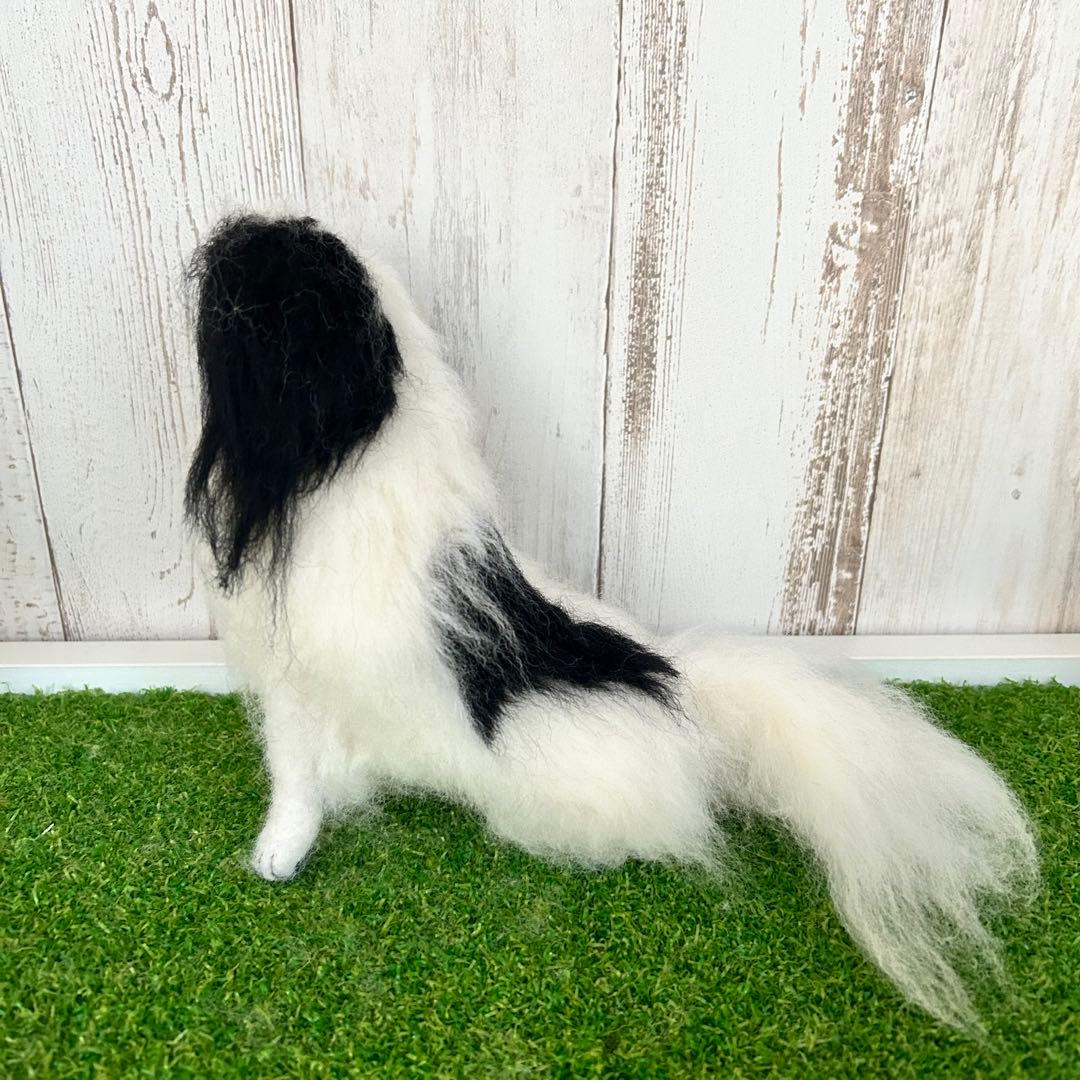 こちらは購入可能です。羊毛フェルト【狆】犬　オーダー別途受付中です。