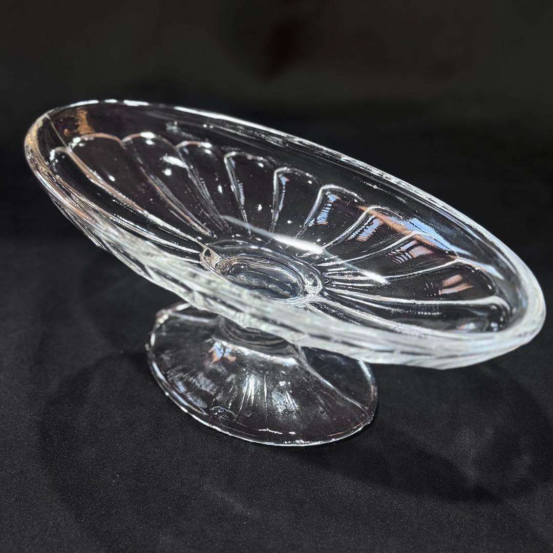 【希少品】昭和レトロ　プリンアラモード　サンデー　脚付きパフェグラス 3個セット