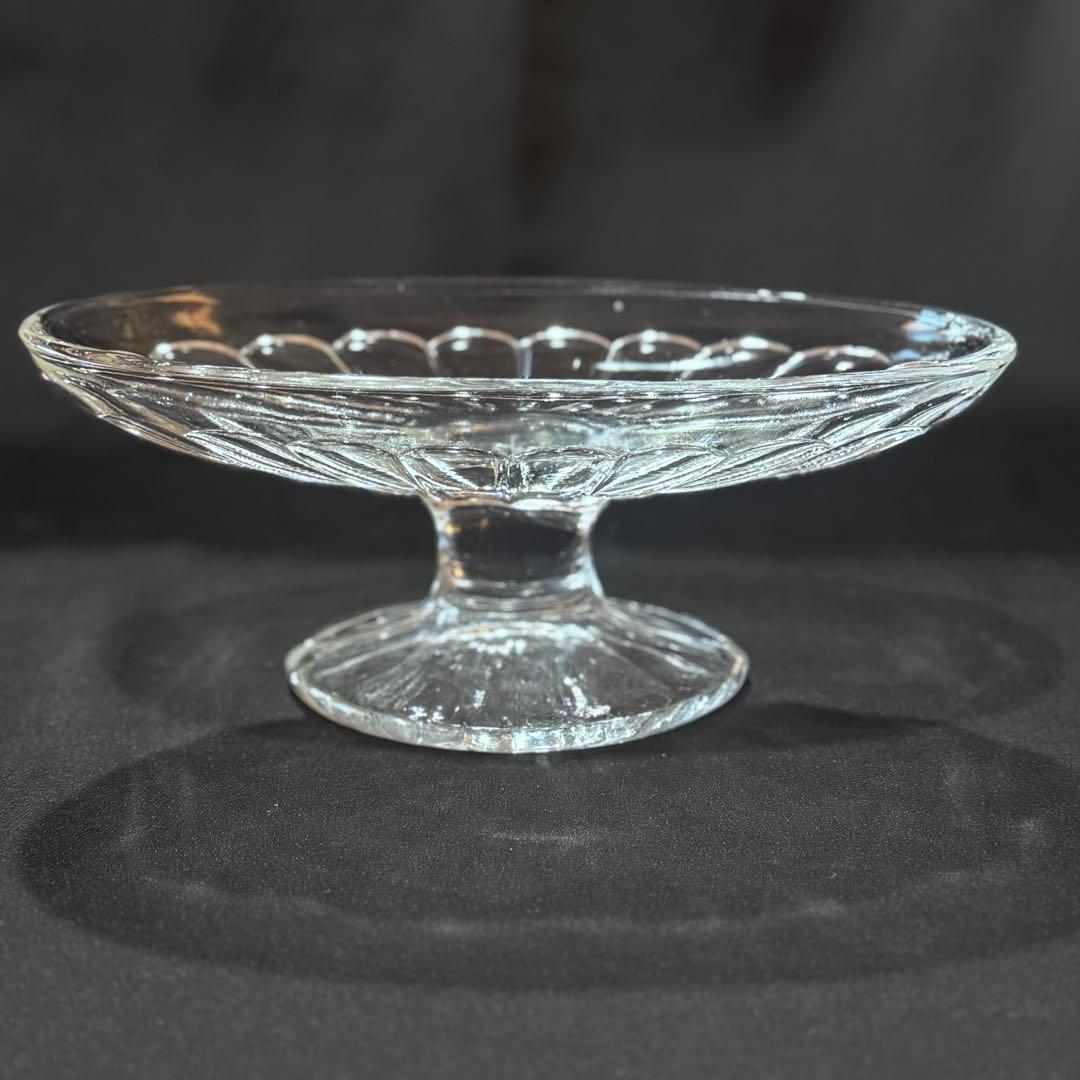 【希少品】昭和レトロ　プリンアラモード　サンデー　脚付きパフェグラス 3個セット