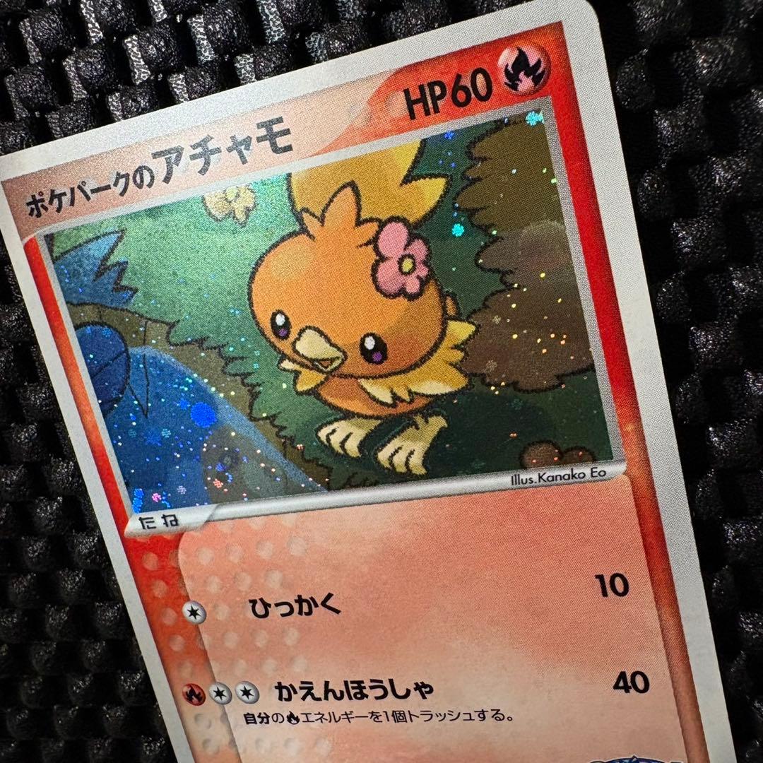 ポケモンカード　ポケパークのアチャモ　ポケパークプレミアムファイル