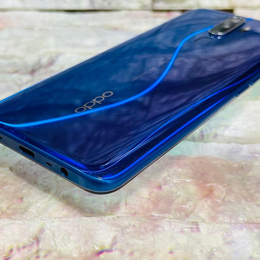 SIMフリー OPPO A5 2020 64GB ブルー 電池良好