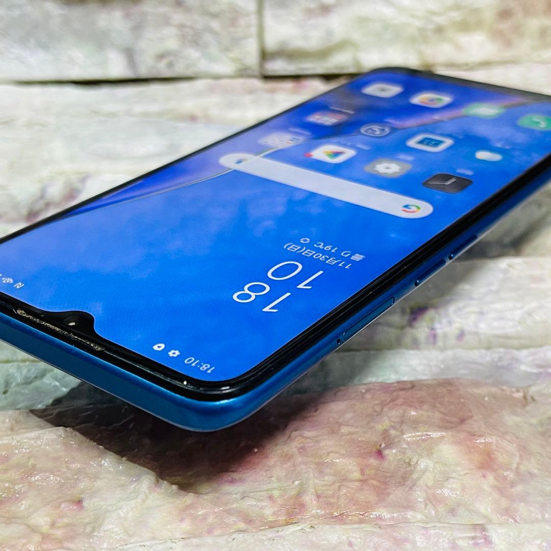 SIMフリー OPPO A5 2020 64GB ブルー 電池良好