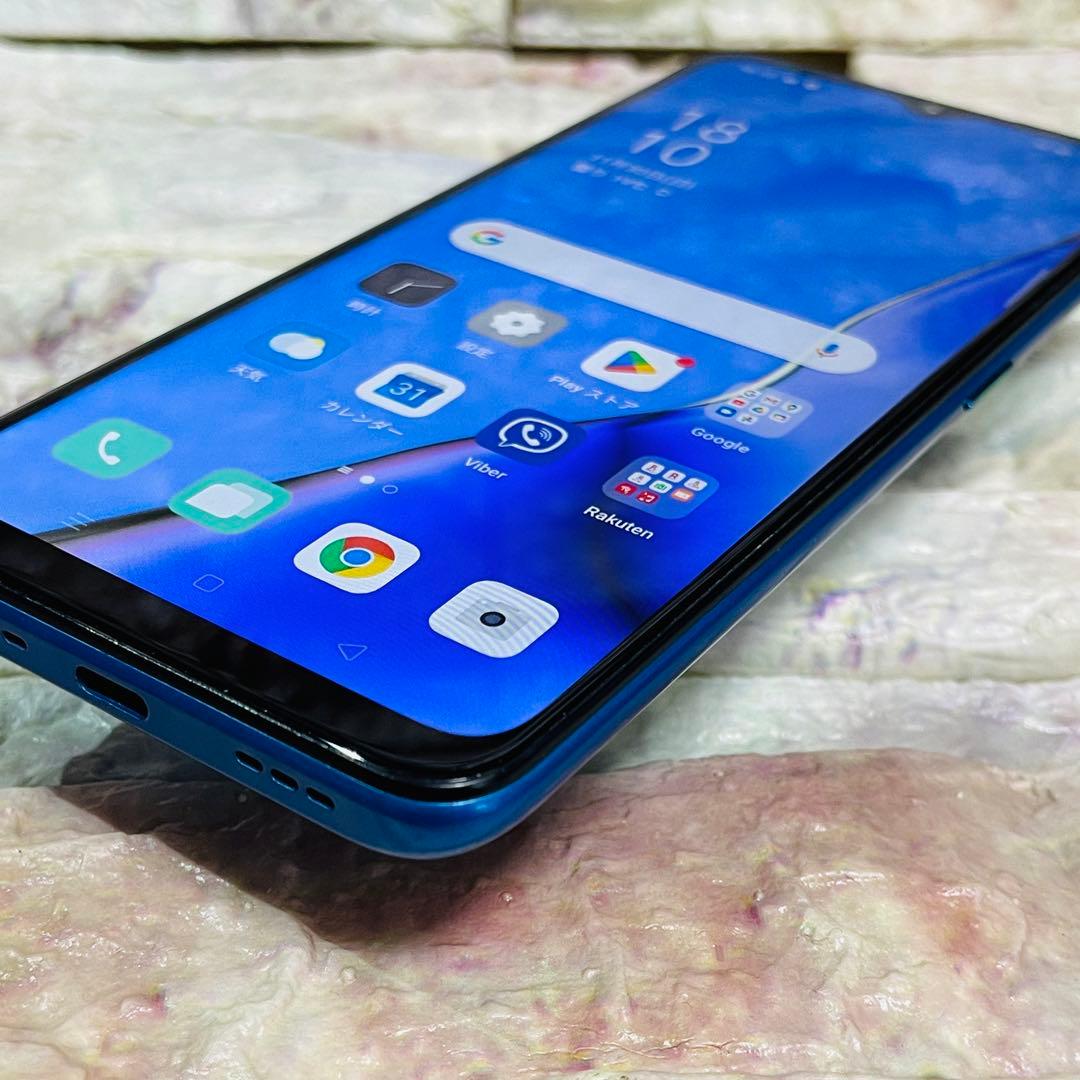 SIMフリー OPPO A5 2020 64GB ブルー 電池良好