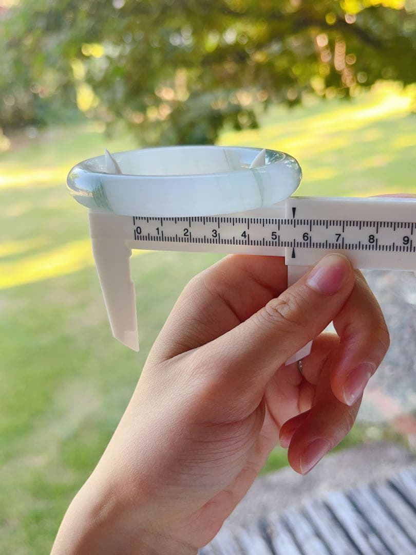 新疆産 天山翠 雪翠 54.7 金糸玉　バングル 白底青 天然石