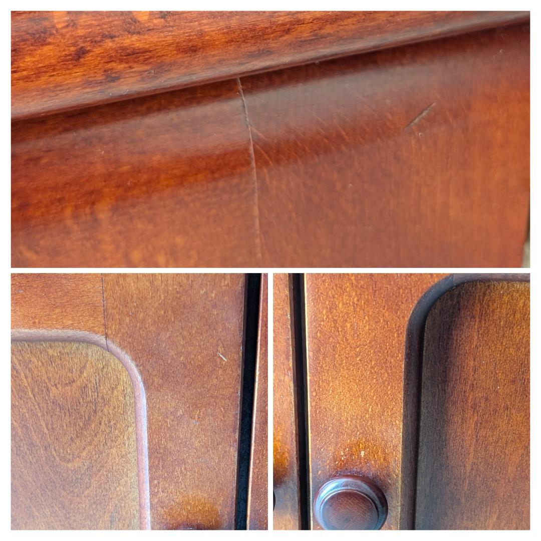 OLD karimoku カリモク 木製 キャビネット 飾り棚 ウッドシェルフ