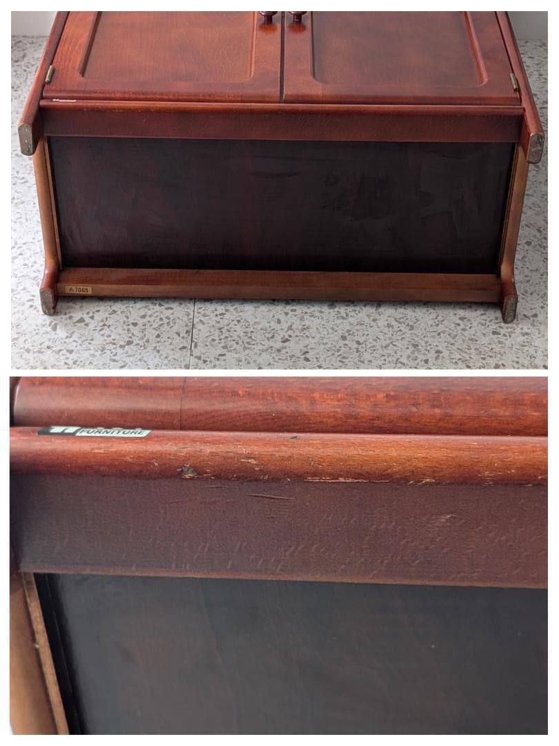 OLD karimoku カリモク 木製 キャビネット 飾り棚 ウッドシェルフ