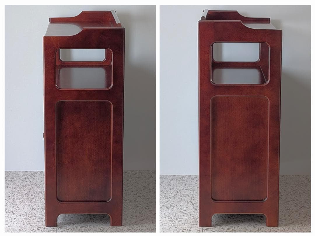 OLD karimoku カリモク 木製 キャビネット 飾り棚 ウッドシェルフ