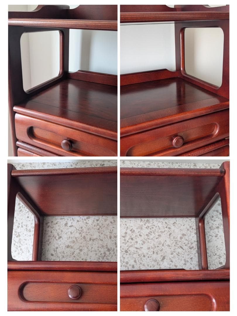 OLD karimoku カリモク 木製 キャビネット 飾り棚 ウッドシェルフ