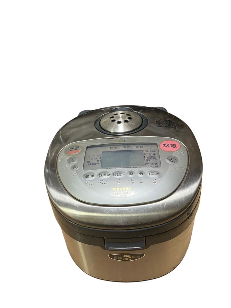 TOSHIBA 東芝　RCK-10FGF IH炊飯器　五合炊　02年製　保証付き