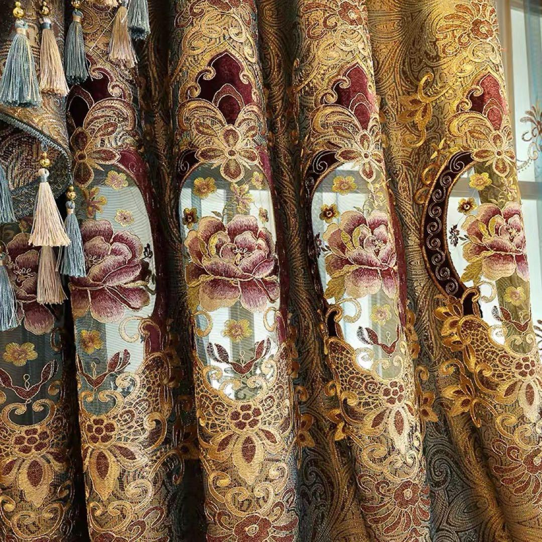 ドレープカーテン ゴージャス おしゃれカーテン レースカーテン オーダー