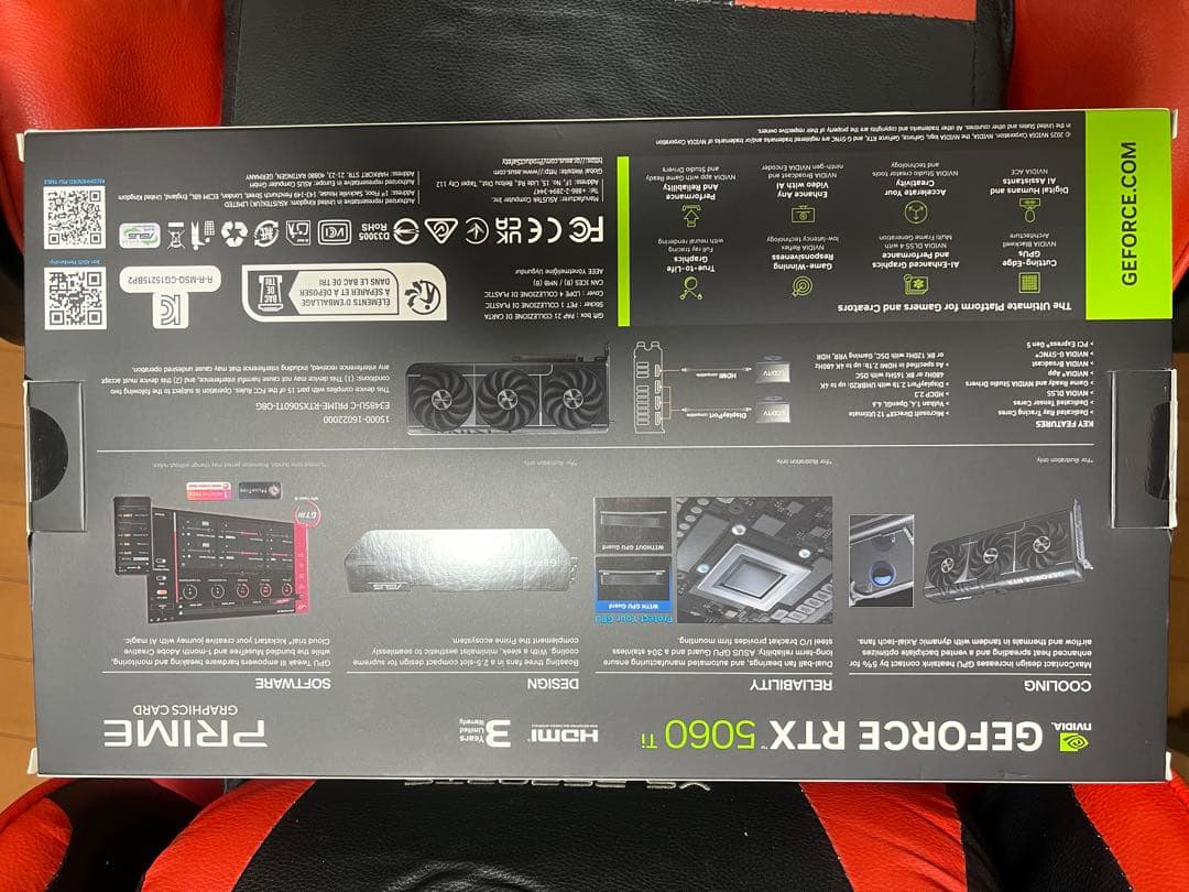 ASUS RTX 5060 Ti 8GB 動作確認済み GPU-Z確認済み 美品