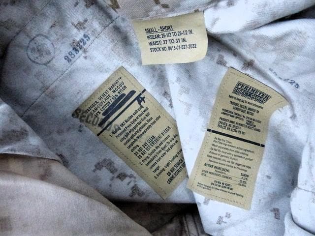 米軍実物 未使用 USMC マーパットデザートトラウザー　S-S　683
