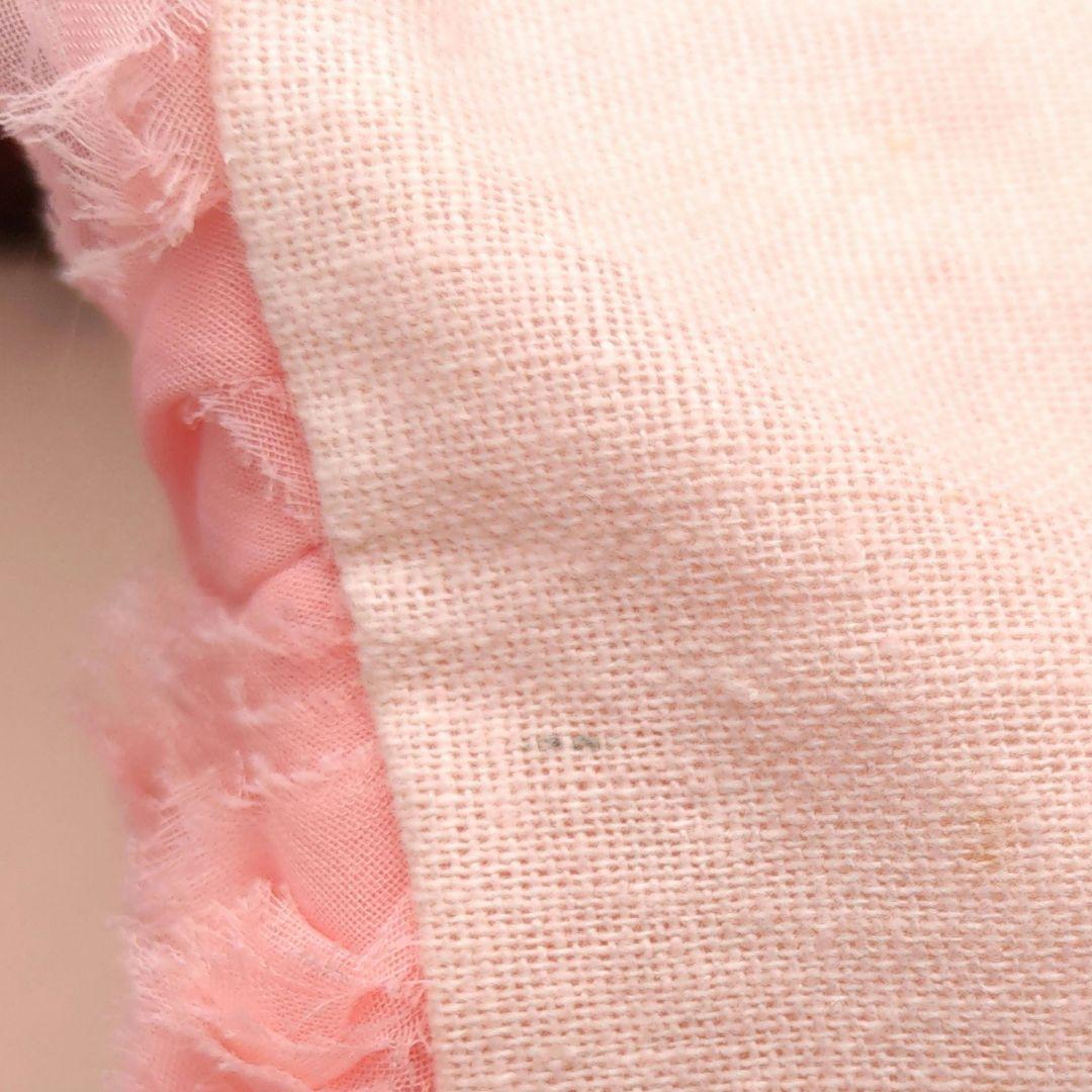 フランフラン　チュールクッションカバー麻20％　薔薇／ヌードクッション付　２組