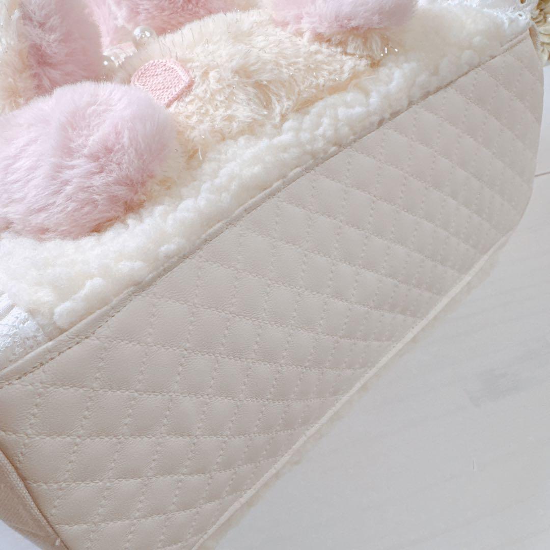 ね*】様 コヤンイサムチョン♡形が変わる！ルミちゃんのうさ着ぐるみ帆布×ボアトー