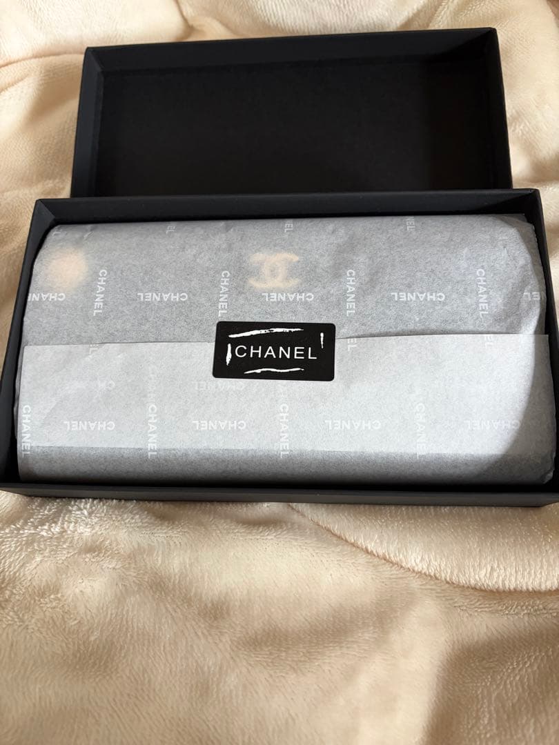 チコCHANEL シャネル ベロア キルティング クラッチバッグ ブラック