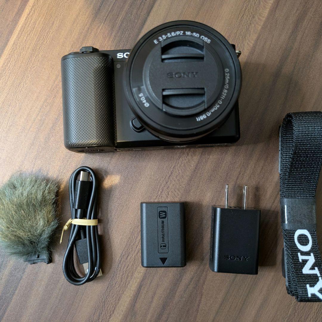【極美品】SONY ZV-E10 一眼レフカメラ 4K【シャッター回数2回】
