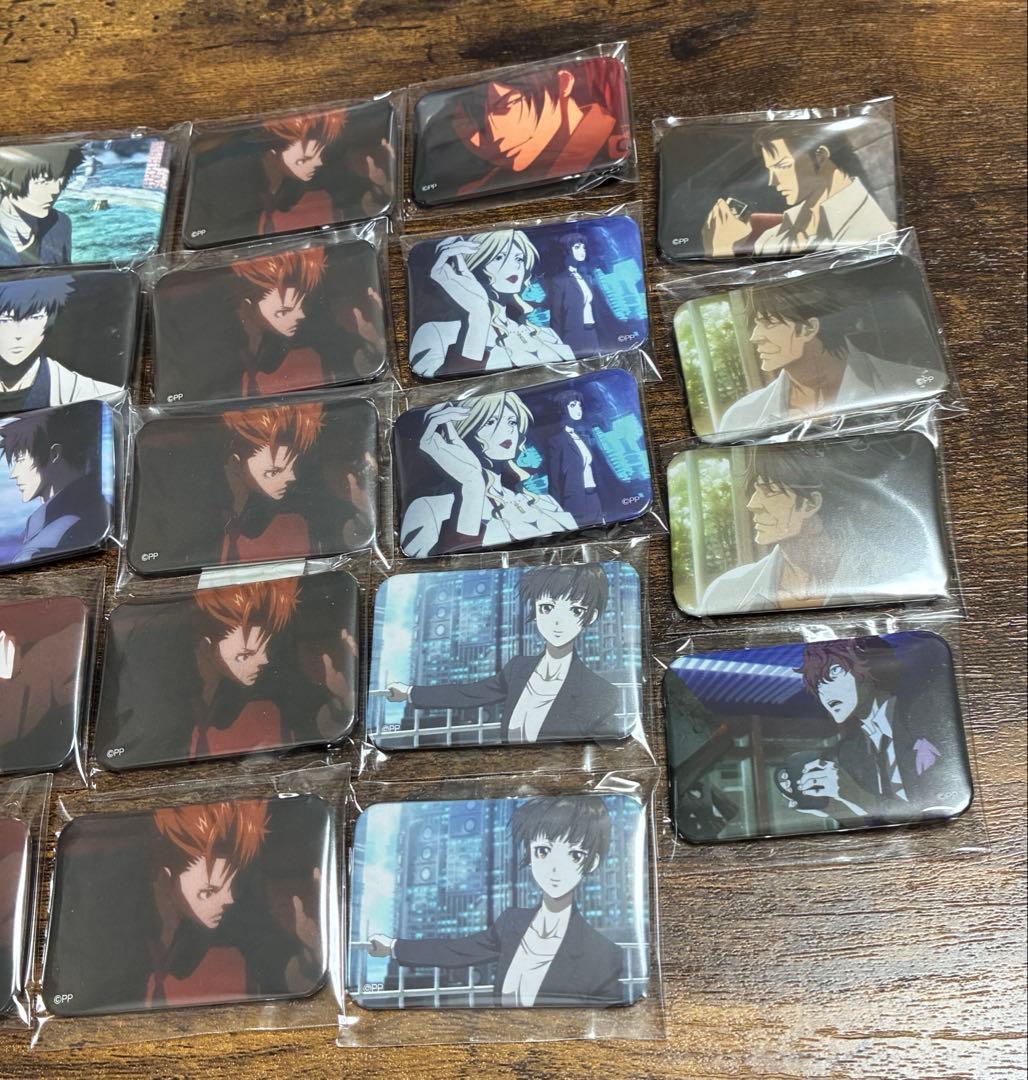 PSYCHO-PASS 劇場版　場面写　缶バッジ　スクエア　常守　狡噛　槙島
