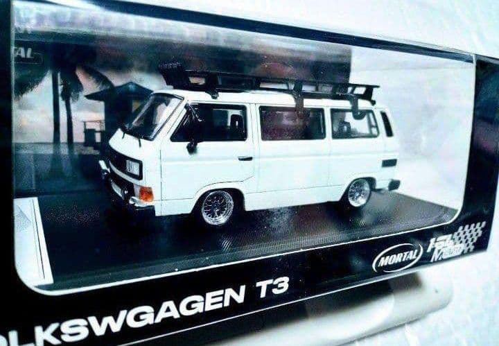 ⚠️在庫僅か■1/64MORTAL【VOLKSWAGEN・T3】ホワイト《新品》