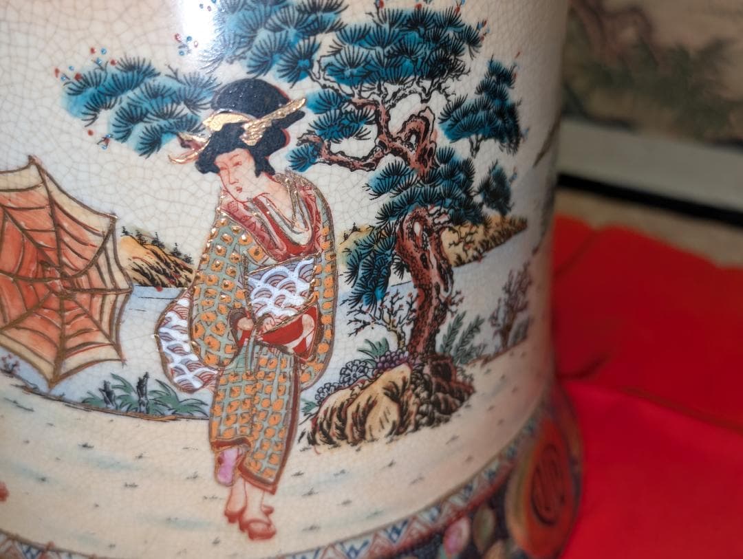 古美術　薩摩焼　置物　釣鐘