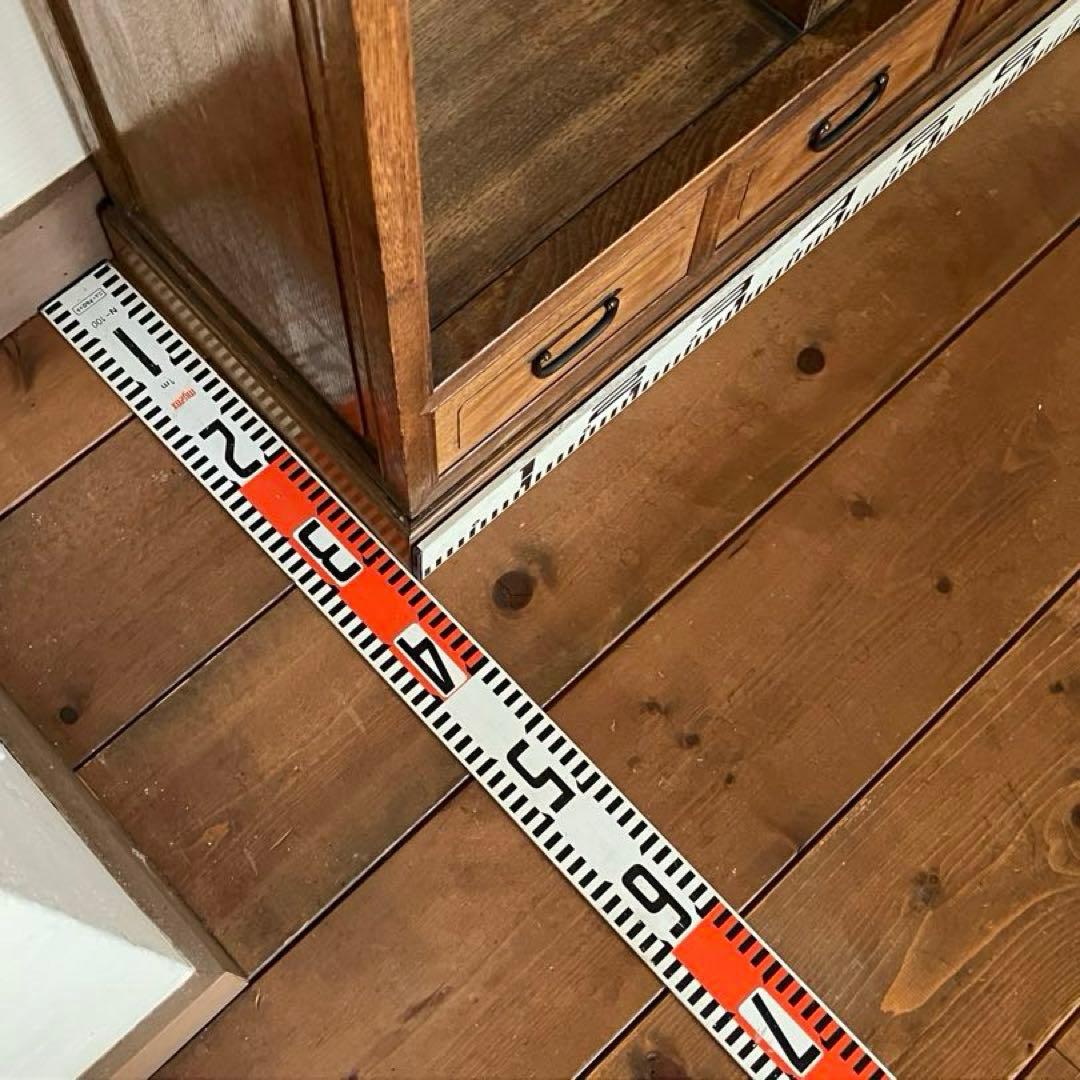 茶箪笥 化粧棚 昭和レトロ 違い棚 小ぶり 古家具 時代家具 アンティーク家具