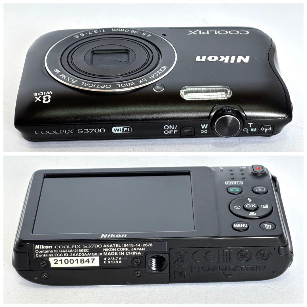 Nikon coolpix S3700 ニコン　デジカメ　SDカード付【2GB】