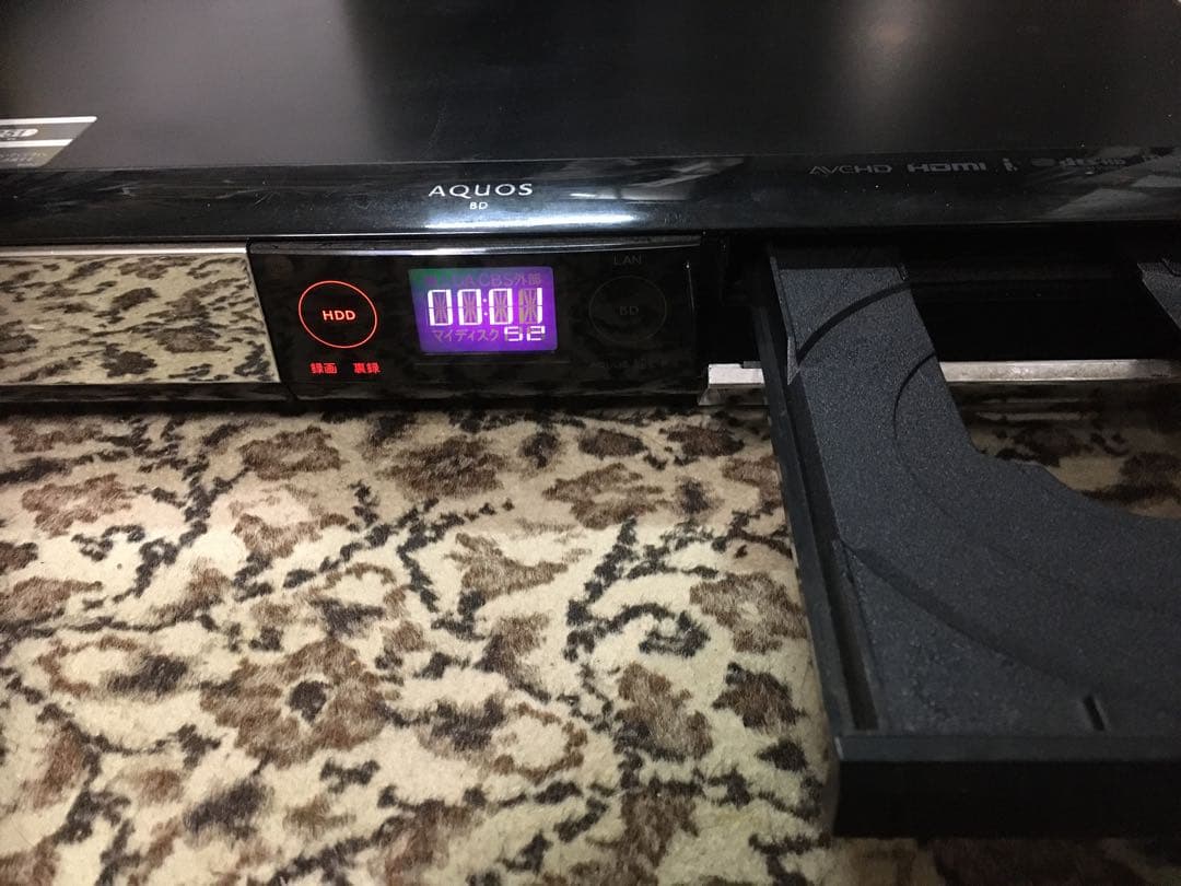 往年の名機　SHARP BD-HDW55改HDD 2TB