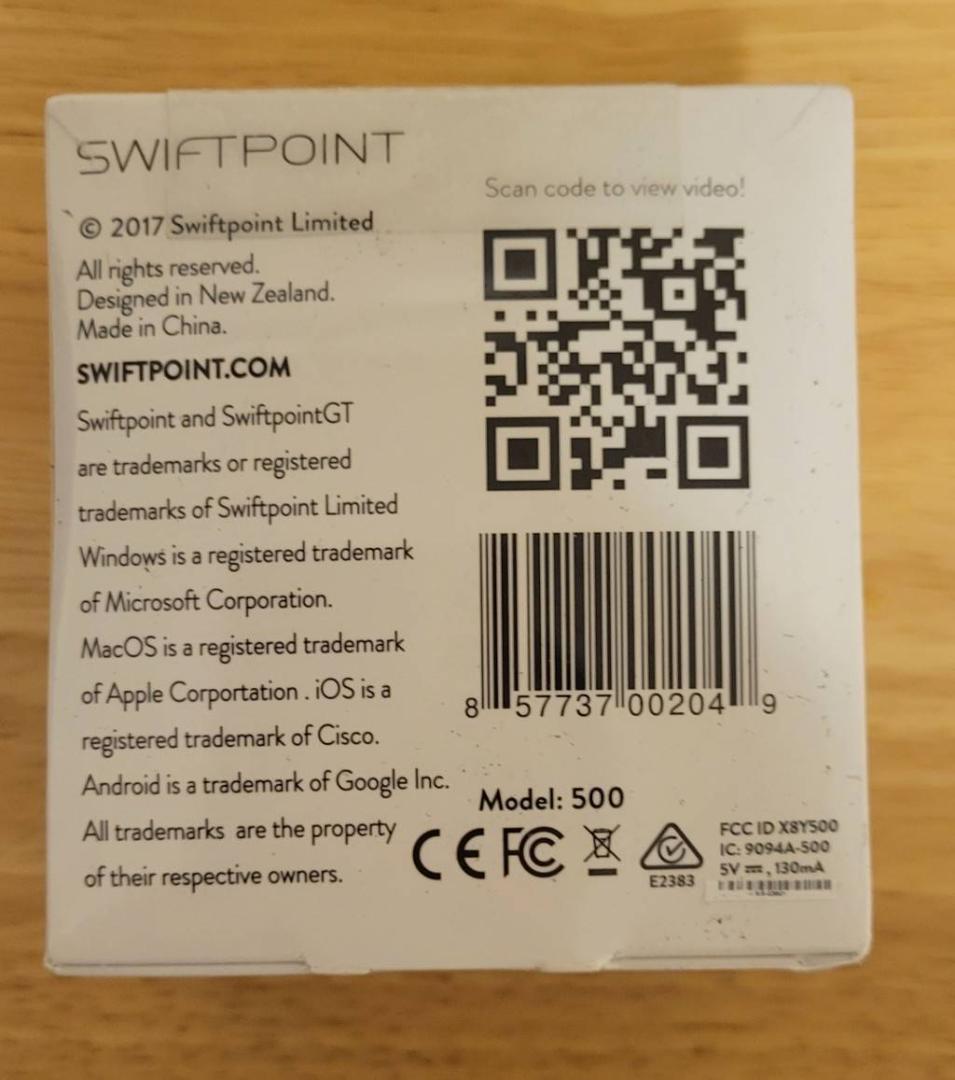 【新品未開封】Swiftpoint GT Bluetooth/USB iOS対応