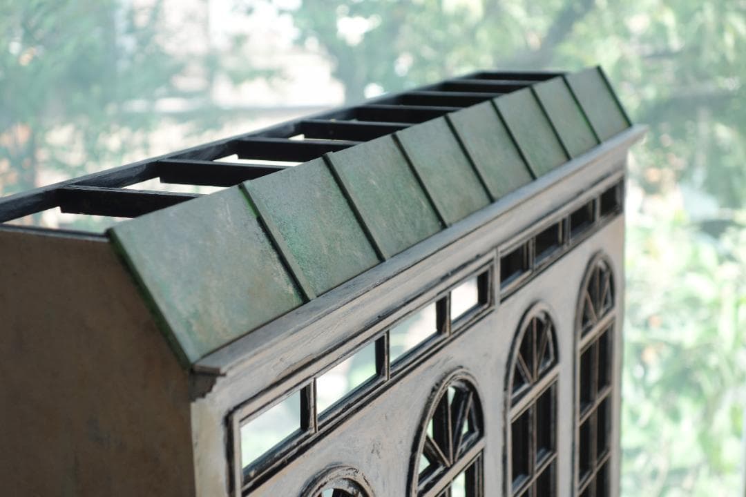 背景ボード　木製ドールハウスNo.3　ゴシック