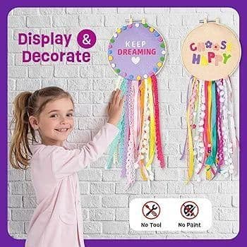 フェルトクラフトキット - 2セット　ドリームキャッチャー 子供用