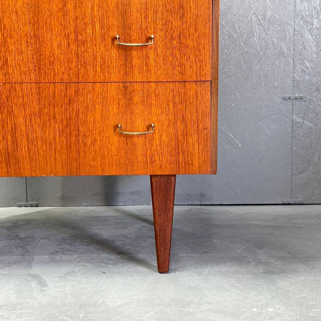 英国ヴィンテージ チーク 5段チェスト