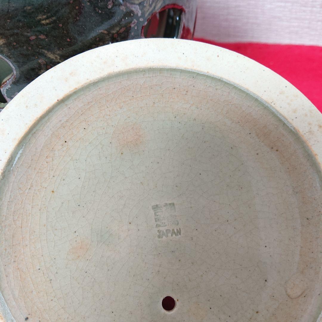相馬焼 特大急須 双馬 金馬 美品