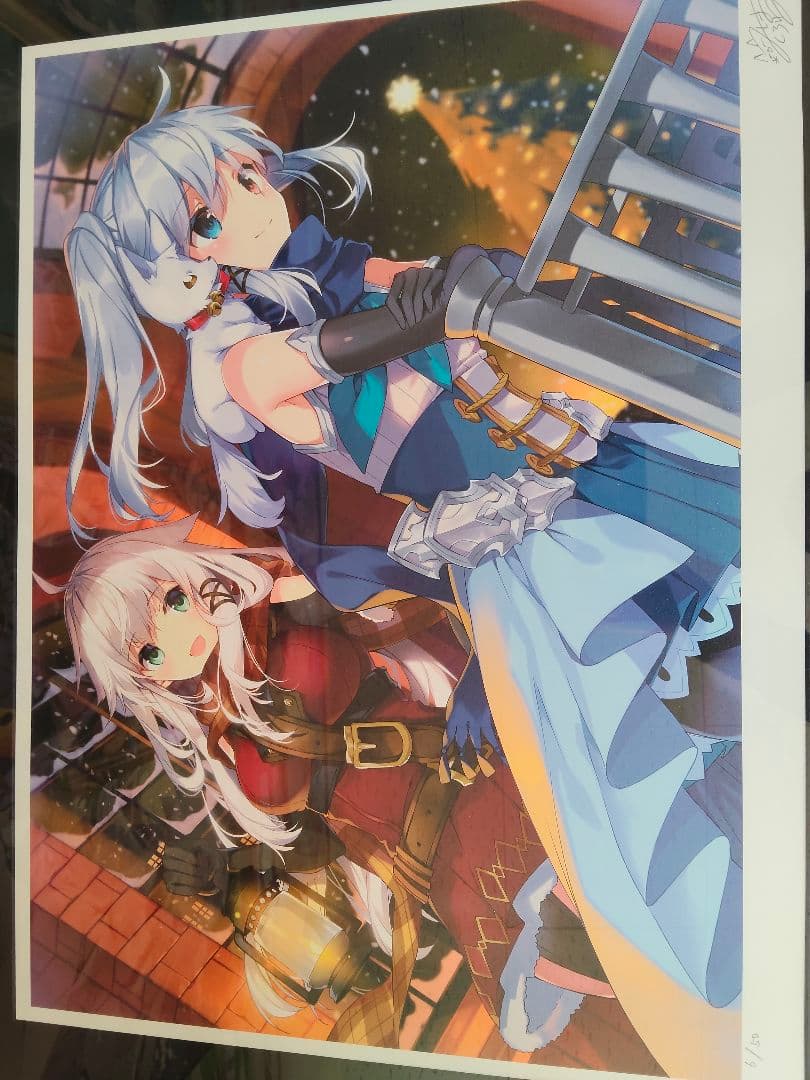 g*o様 三嶋くろね先生　版画「Sacred Night」