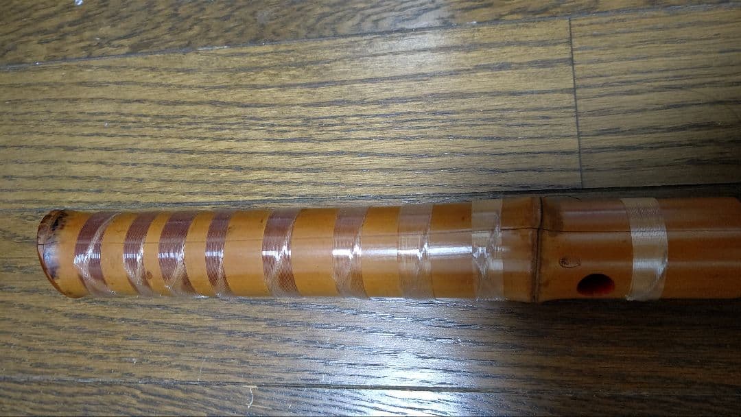 尺八在銘　三印　一尺七寸管　検　和楽器　尺八