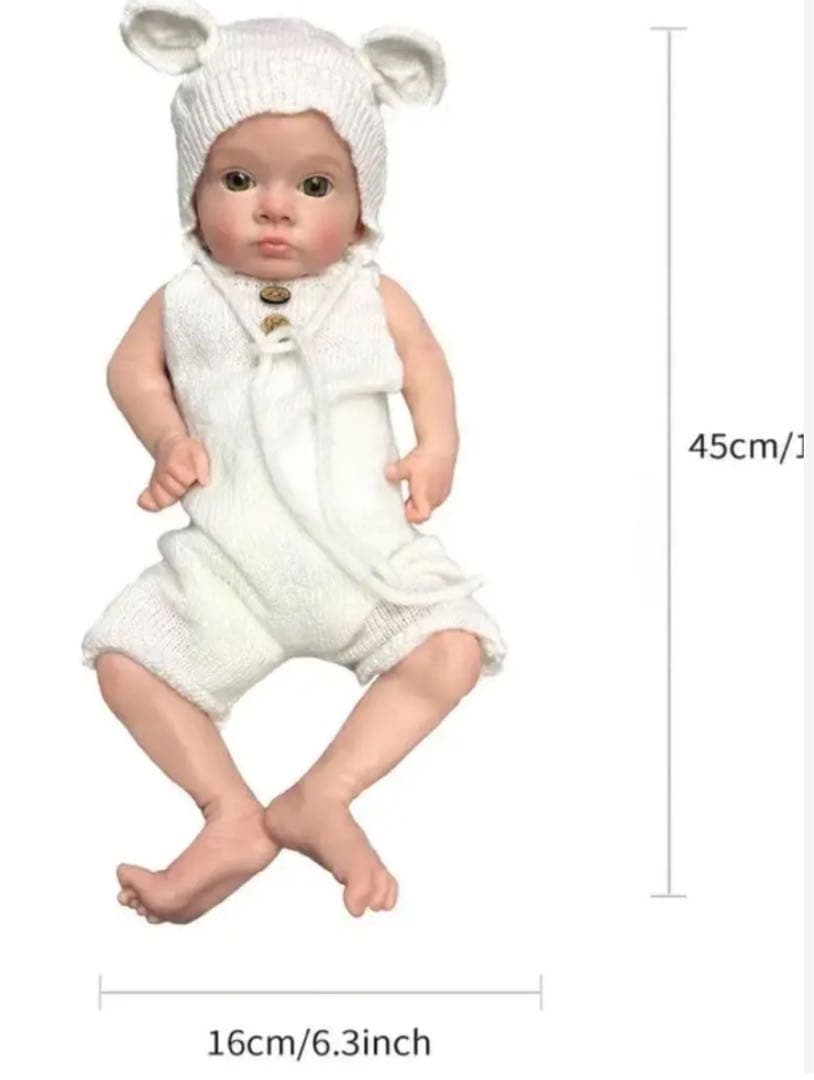 ★新品未使用★高品質リボーンドール ソリッドソフトシリコン 45cm 女の子