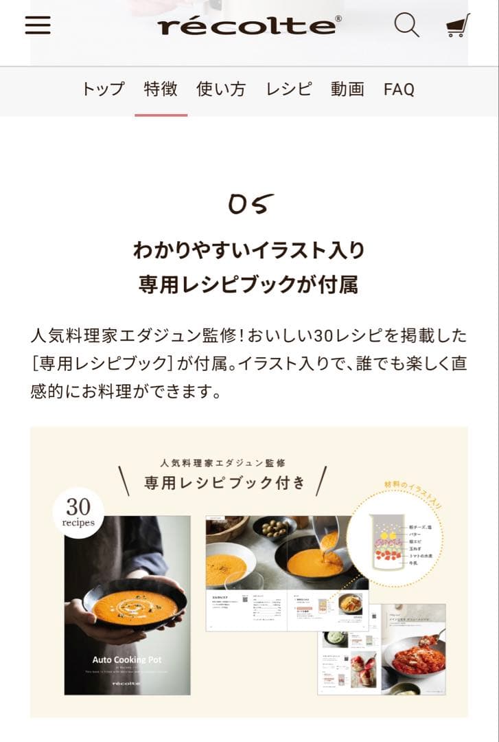 【新品未開封】レコルト オートクッキングポット スープメーカー ブラック