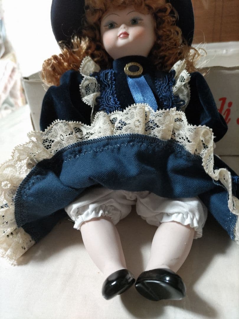 Jago ビクトリアンスタイル 人形 ネイビー３０センチ