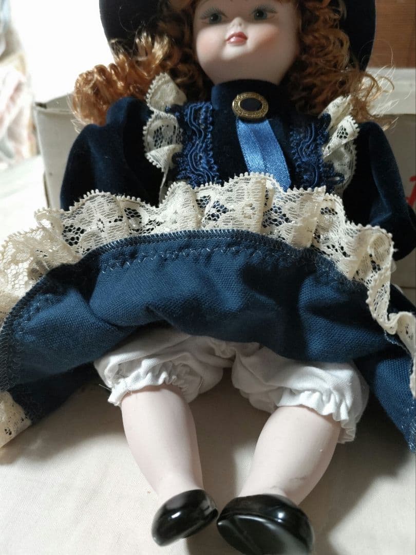 Jago ビクトリアンスタイル 人形 ネイビー３０センチ