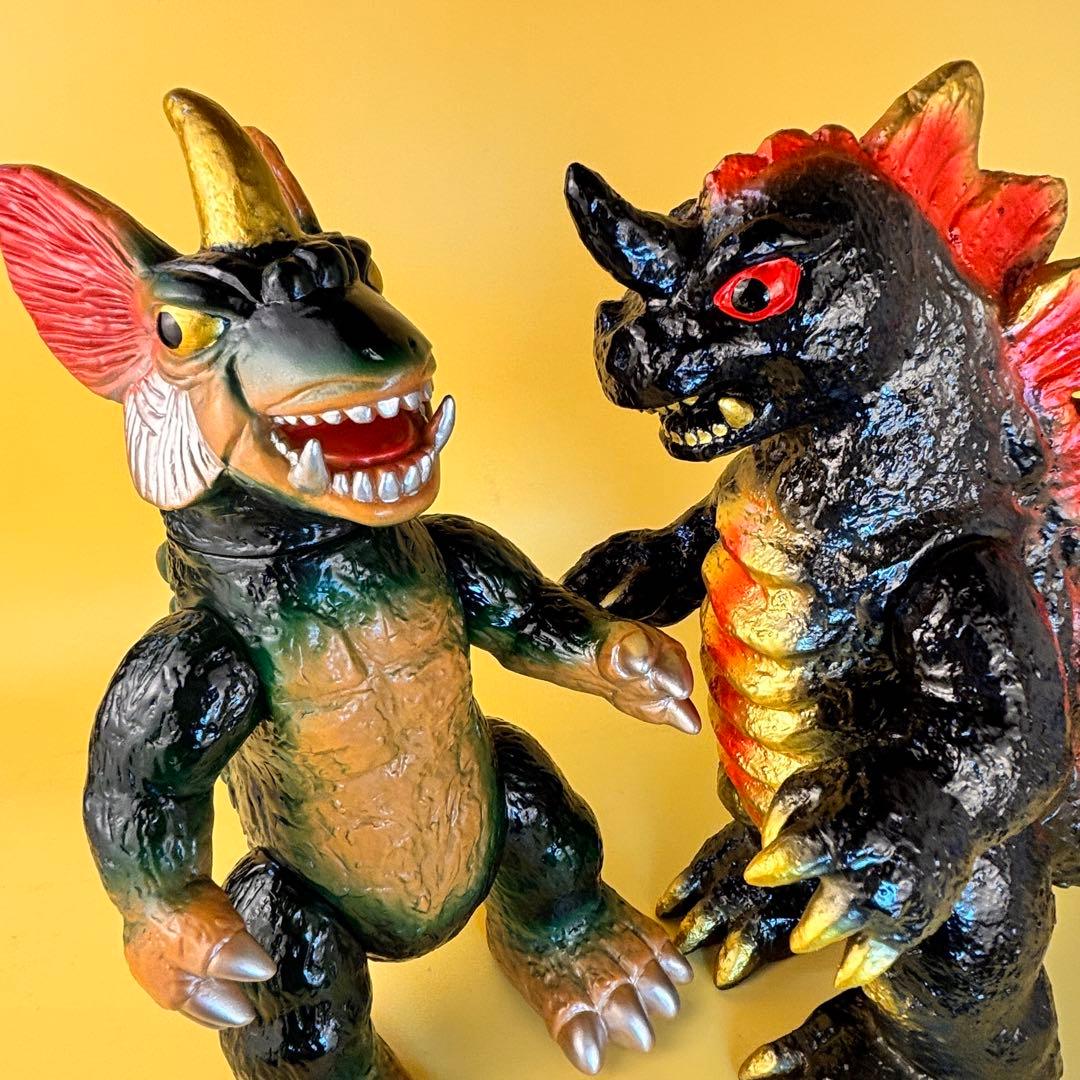 マルサン ４５０ キングゴドラス・ドラギラス パチ怪獣セット/ブルマァク