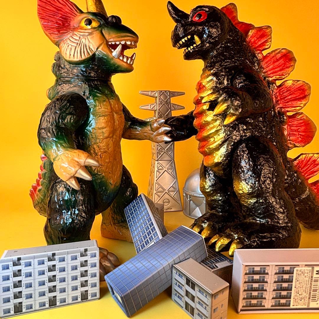 マルサン ４５０ キングゴドラス・ドラギラス パチ怪獣セット/ブルマァク