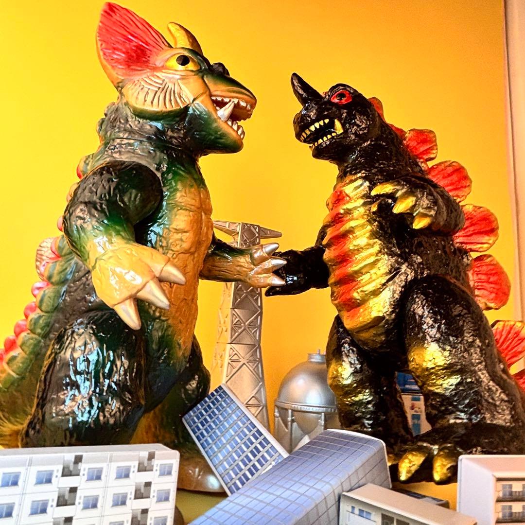 マルサン ４５０ キングゴドラス・ドラギラス パチ怪獣セット/ブルマァク