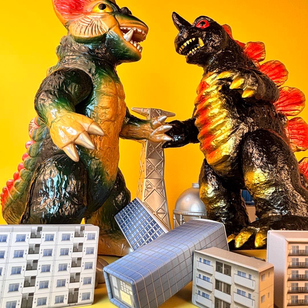 マルサン ４５０ キングゴドラス・ドラギラス パチ怪獣セット/ブルマァク