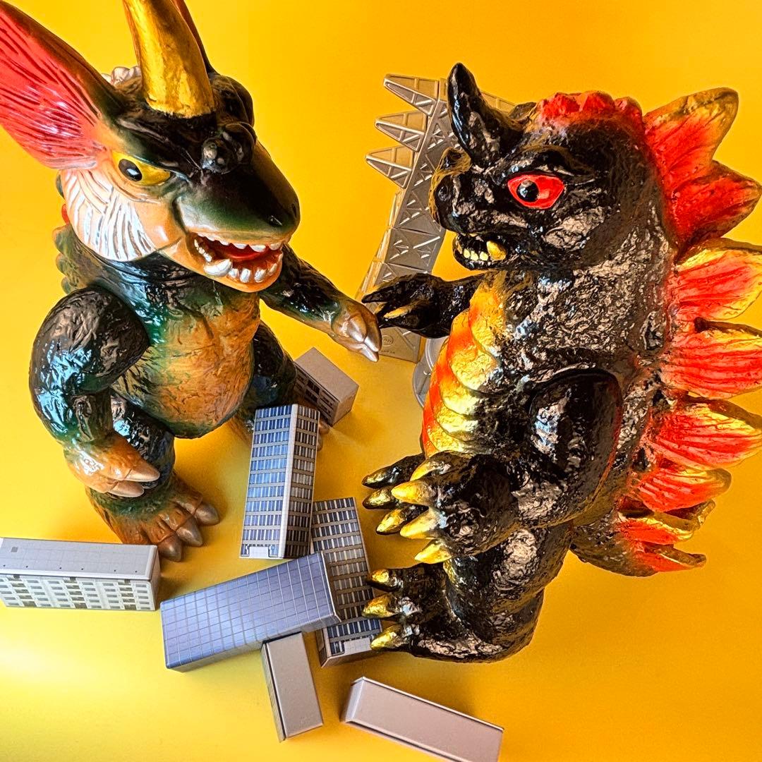 マルサン ４５０ キングゴドラス・ドラギラス パチ怪獣セット/ブルマァク