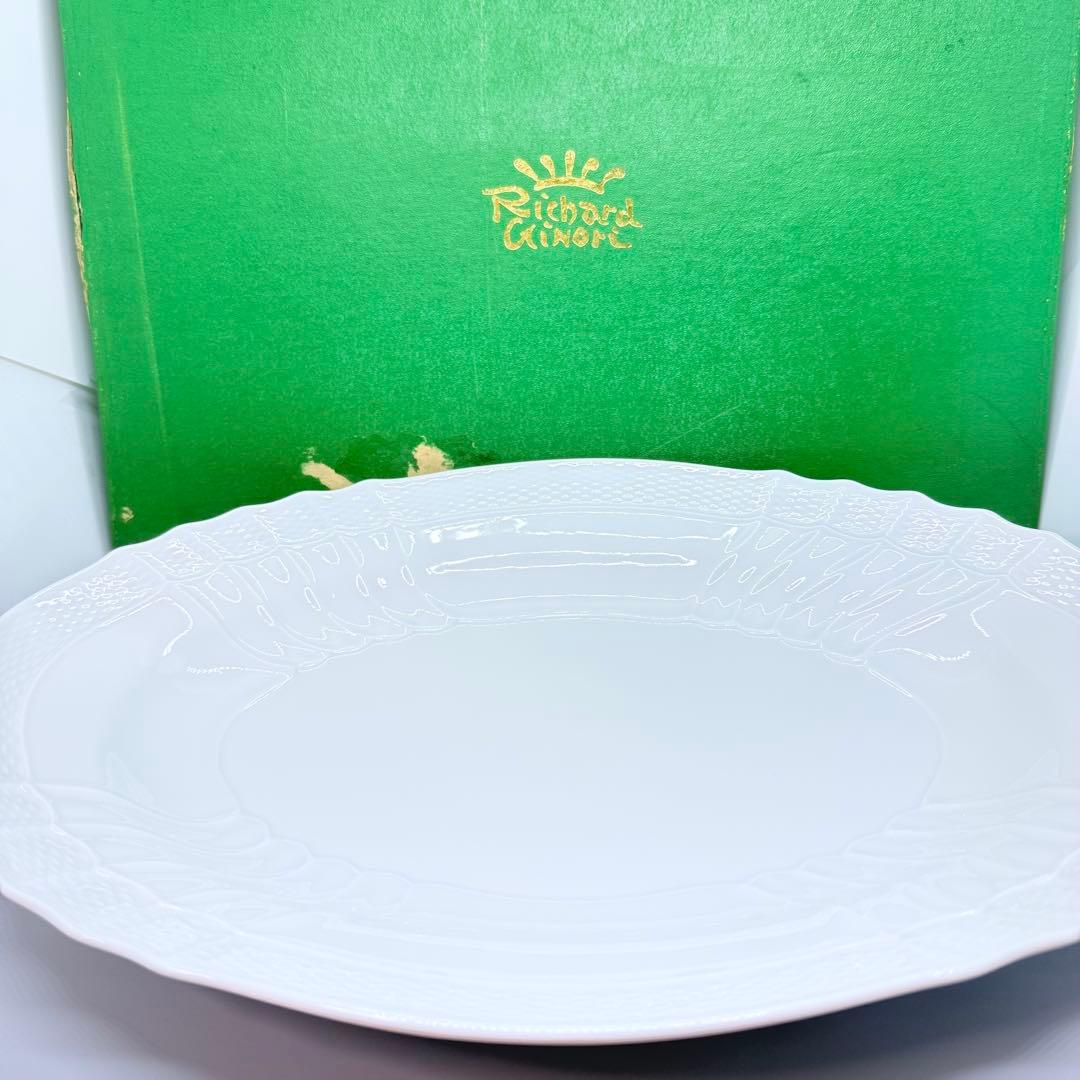 リチャードジノリ　ベッキオホワイト　オーバルプレート　39cm　大皿　匿名配送