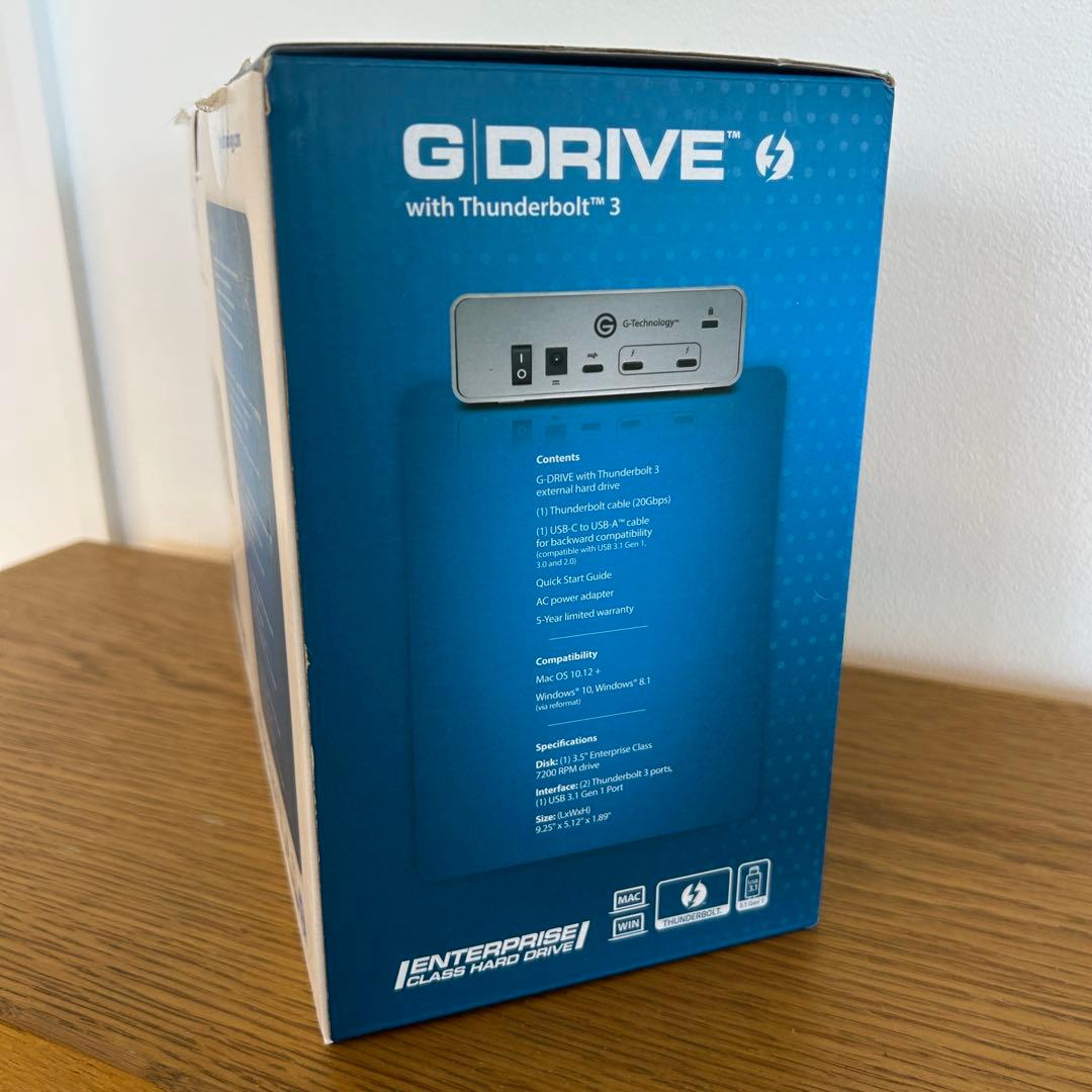 USED良品★G-DRIVE with Thunderbolt3 6TB HDD