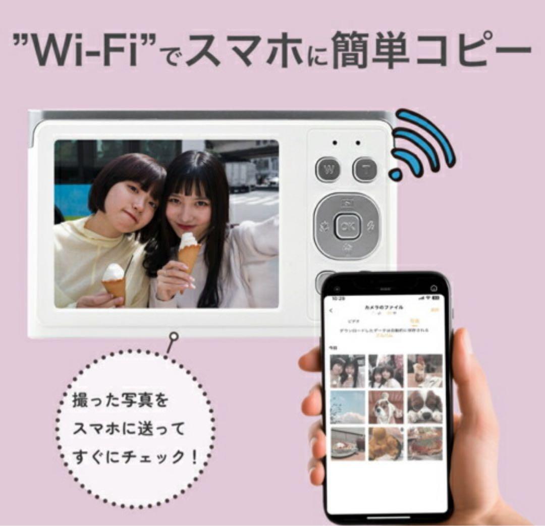 KEIYO Wi-Fi デジタルカメラ AN-DC003+SDカード