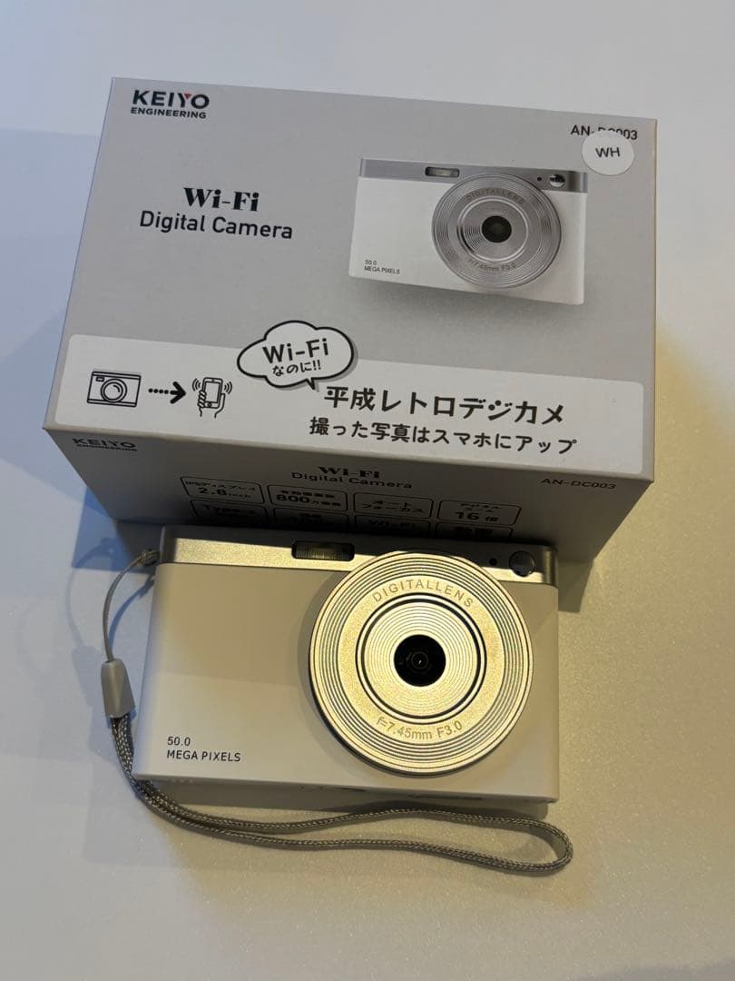 KEIYO Wi-Fi デジタルカメラ AN-DC003+SDカード