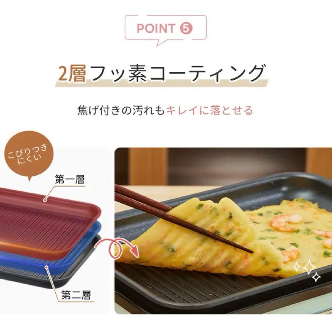 SOLEMOOD ホットプレート グリーン オシャレ プレート4枚